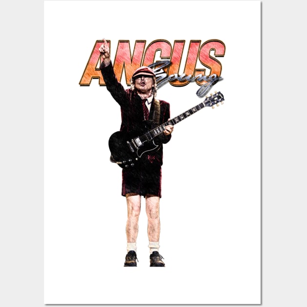 Bootleg Angus Young Wall Art by JAGOSTU